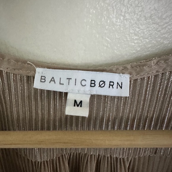 Baltic Born Dresses Baltic Born Athena Pleated Maxi Dress Size Medium Gold - Picture 12 of 13